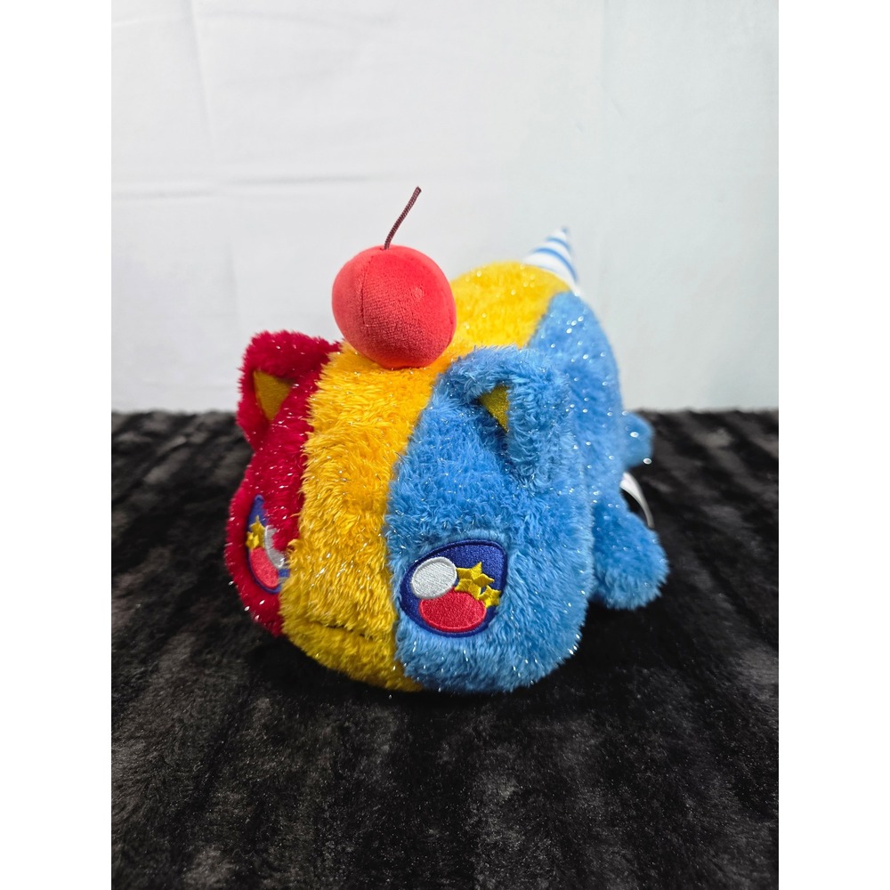Aphmau MeeMeows Sparkle Party Cat Plush Multi-Color Tinsel Stuffed Animal 11"